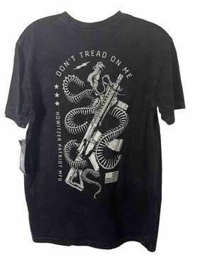 S Howitzer Style Men’s T-shirt Coiled Snake Military Gun Mfg Premium Fit Brown